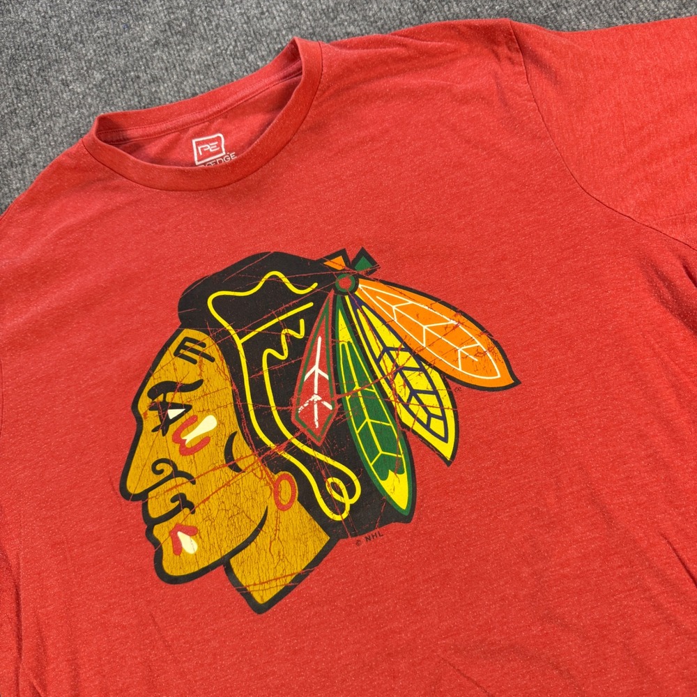 Blokecore Proedge 90s Chicago Blackhawks Patrick Kane 88 NHL T-Shirt Red Mens XL